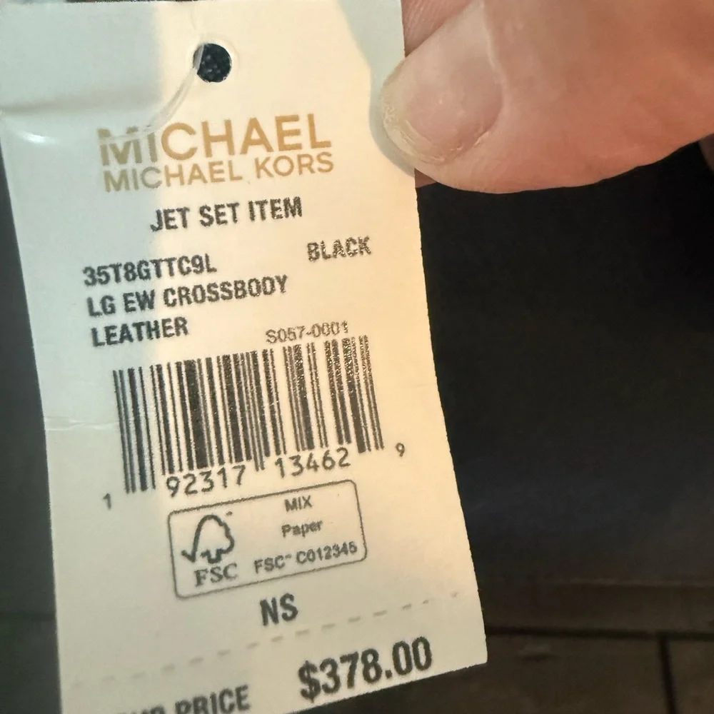 NWT Michael Kors Black Crossbody Bag with Gold Hardware - Picture 5 of 7